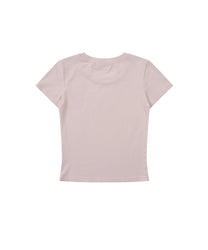 Flower Heart Baby Tee (Pink)