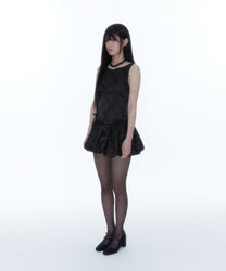Fairy Ribbon Bubble Skirt (Black)