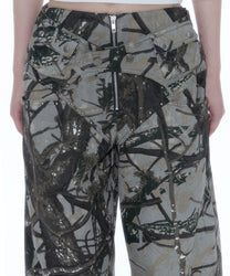 Belt Rivet Oval Pants (Camo)