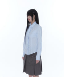 Slim Corset Shirt (Blue)