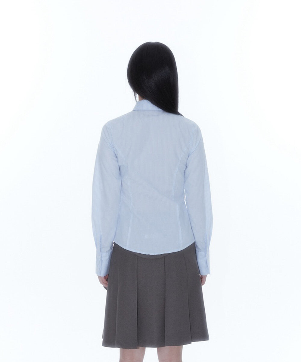 Slim Corset Shirt (Blue)