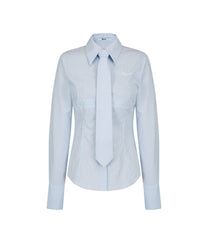Slim Corset Shirt (Blue)