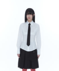 Slim Corset Shirt (White)