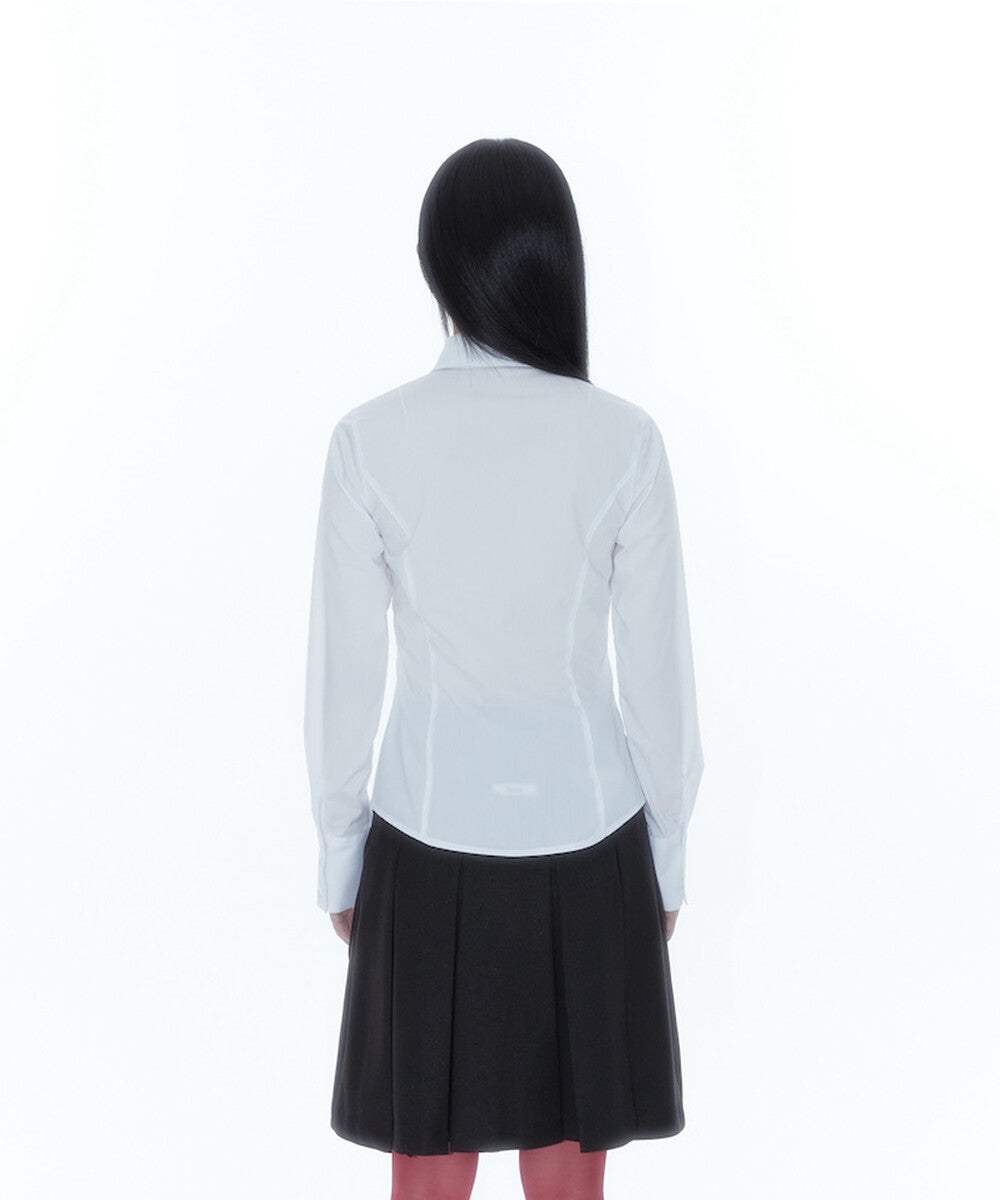 Slim Corset Shirt (White)