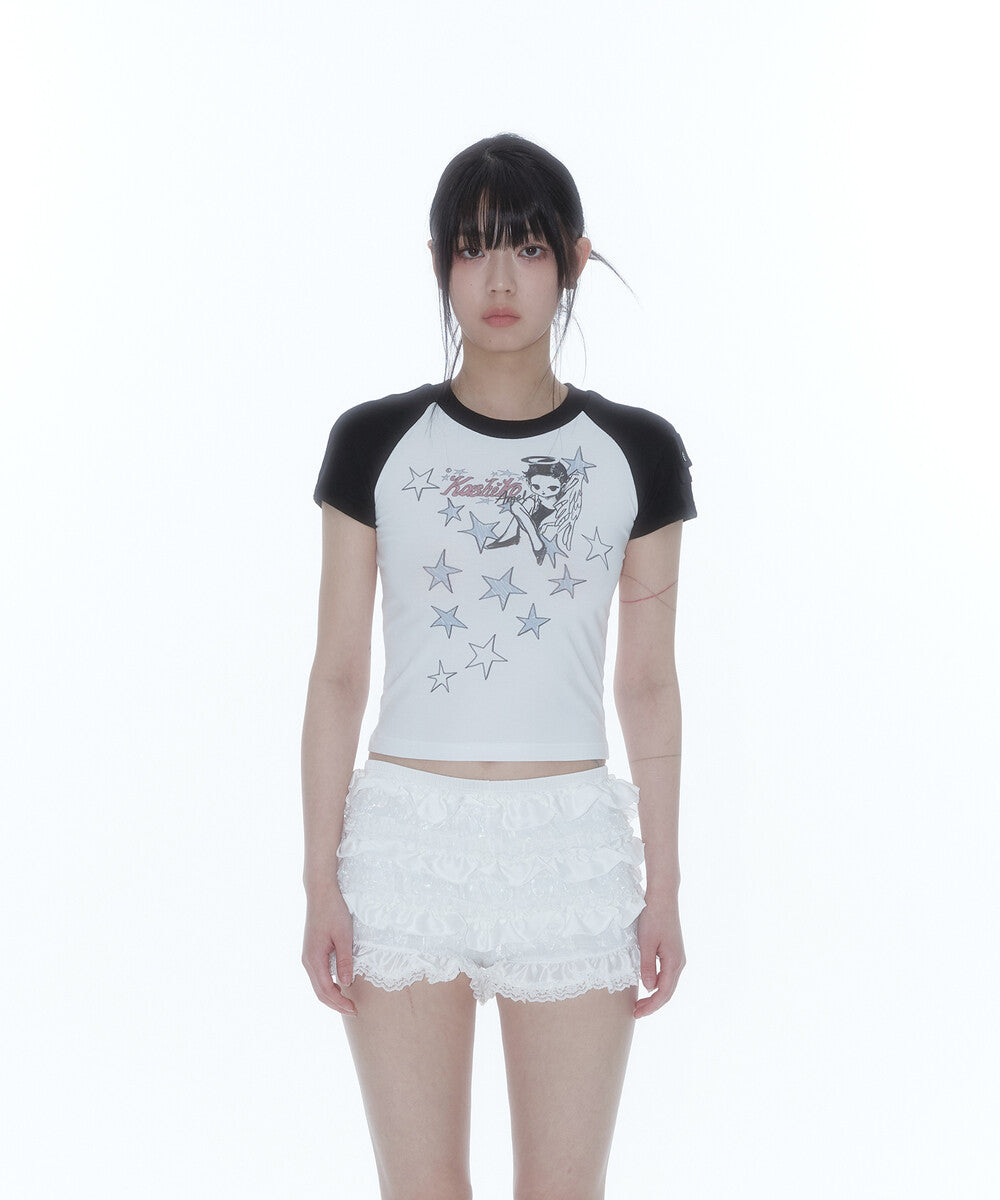 Angelic Pocket Raglan T-Shirt