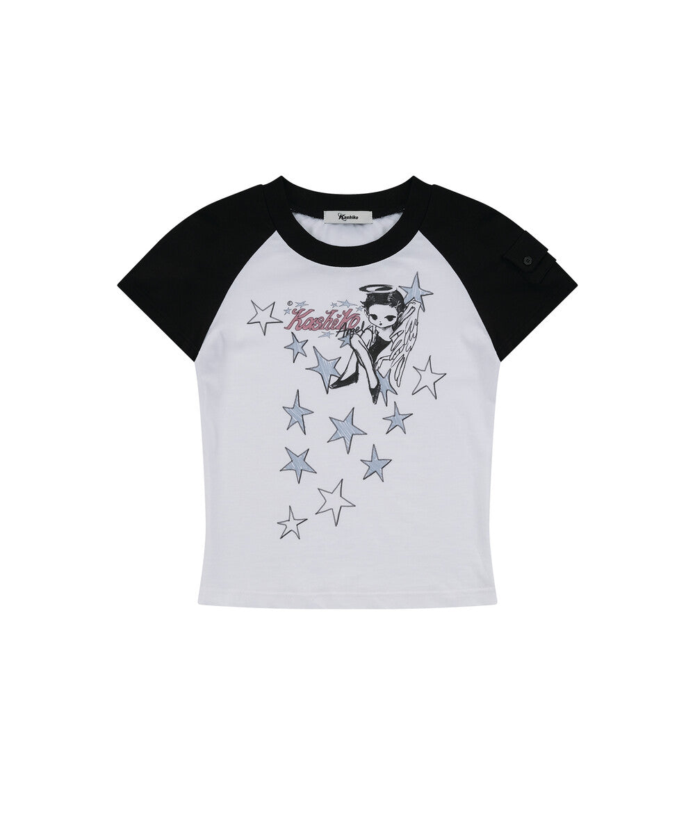Angelic Pocket Raglan T-Shirt
