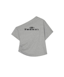Zen One Shoulder Top (Gray)