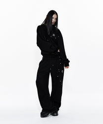 Zenu Belt Sweat Pants (Black)