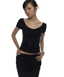 Peek-a-boo Top Black