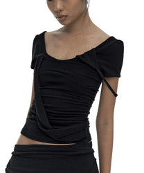 Peek-a-boo Top Black