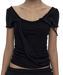 Peek-a-boo Top Black