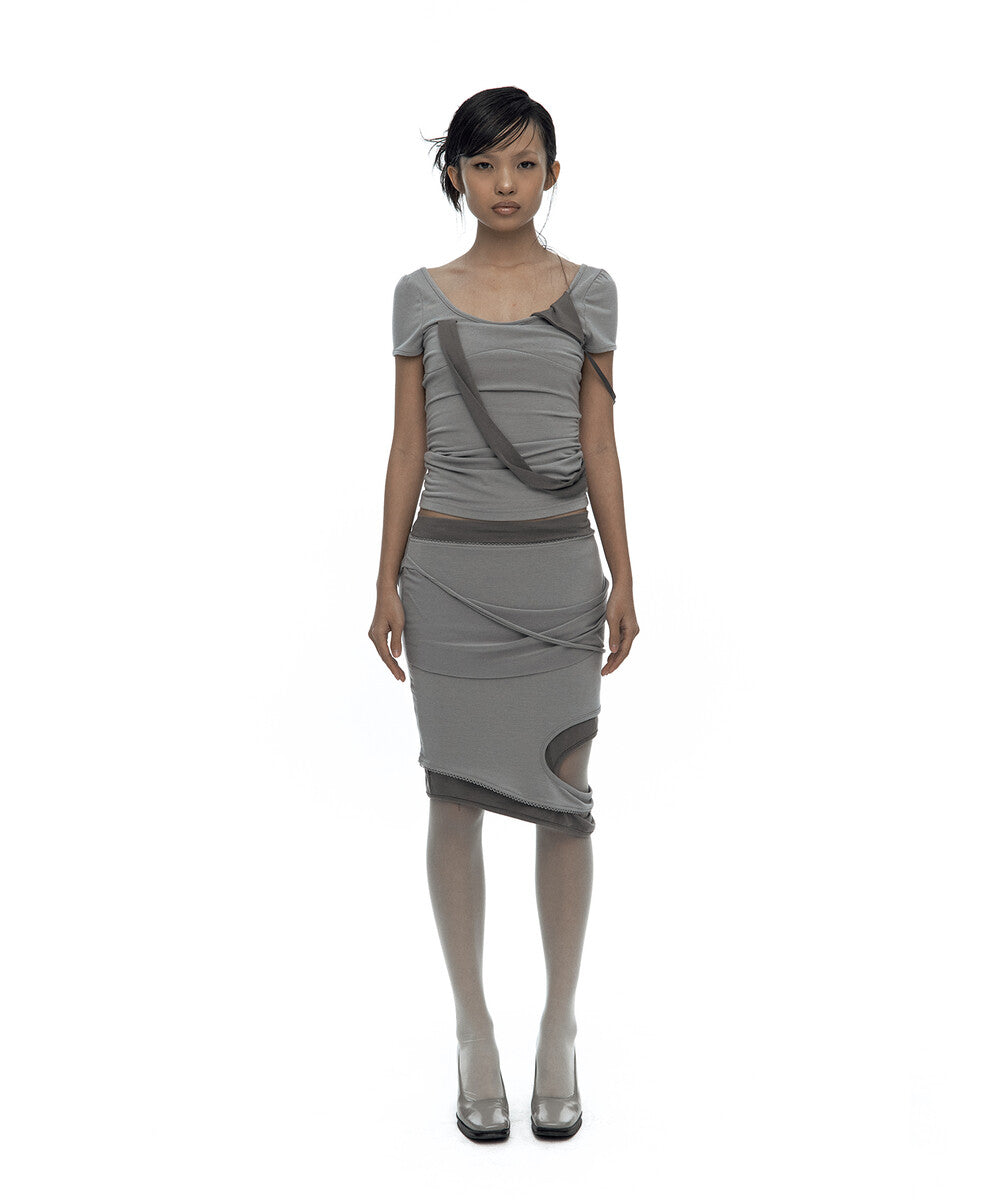 Peek-a-boo Top Warm Gray