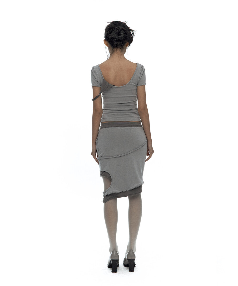 Peek-a-boo Top Warm Gray