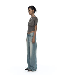 Hotfix Straight Jeans Light Blue