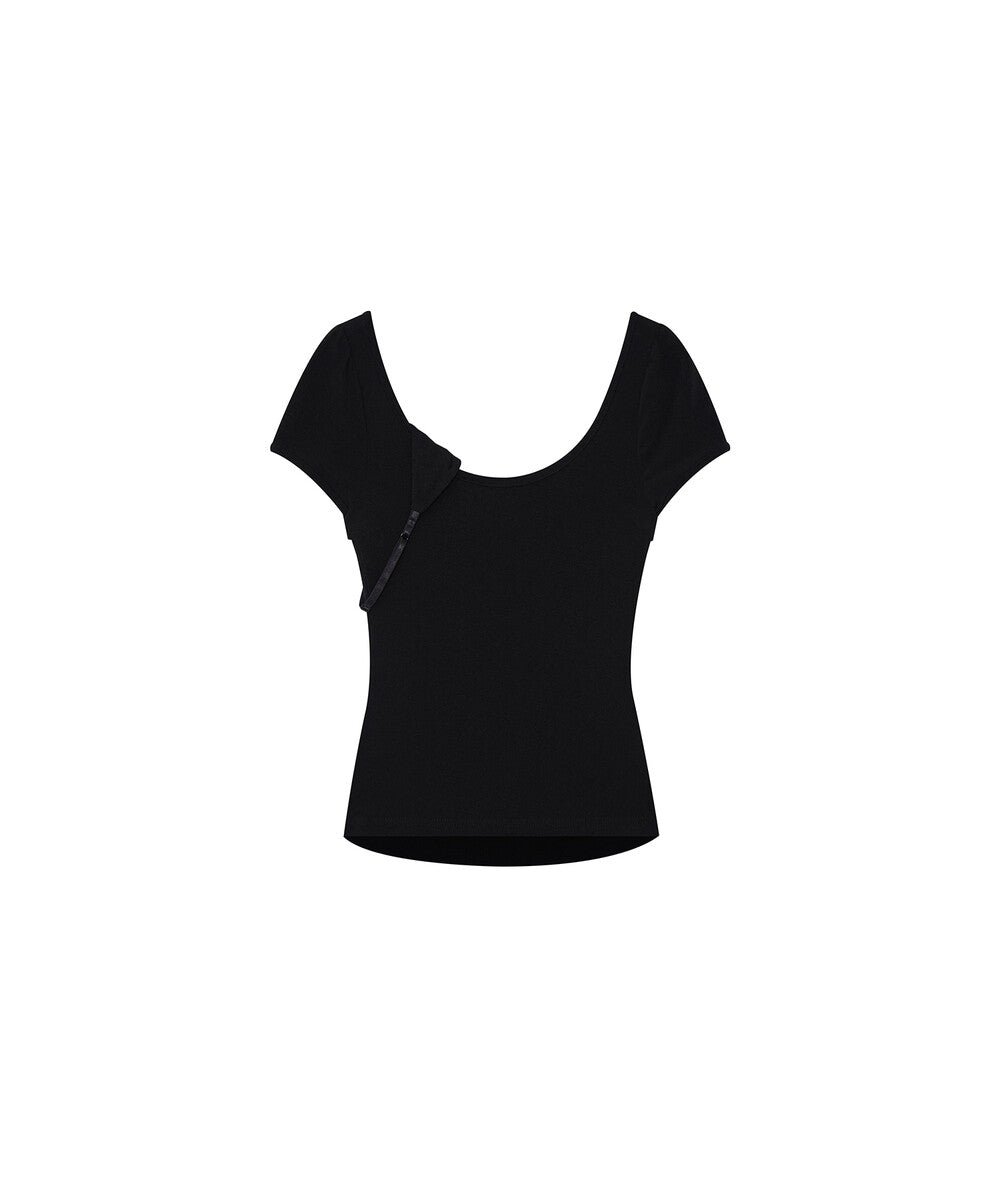Peek-a-boo Top Black