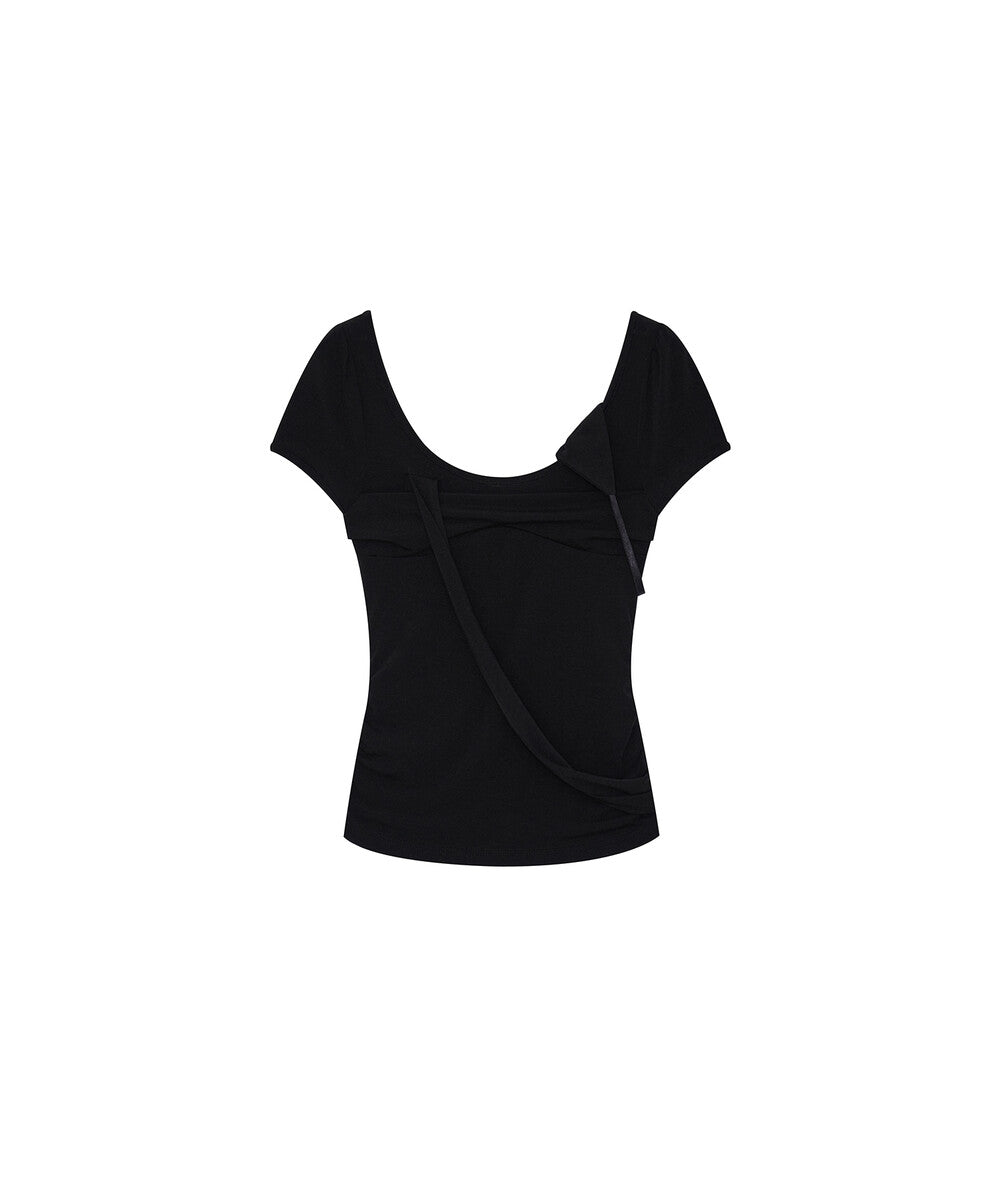Peek-a-boo Top Black