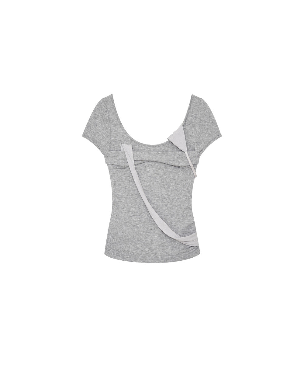 Peek-a-boo Top Gray