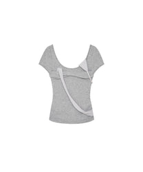 Peek-a-boo Top Gray