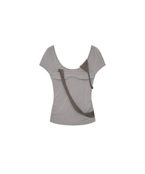 Peek-a-boo Top Warm Gray