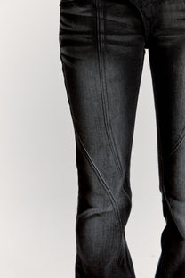 Low Rise Washing Denim Pants