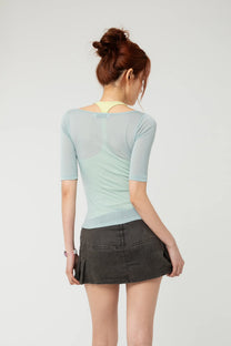 PORTRAIT TOP SEAFOAM
