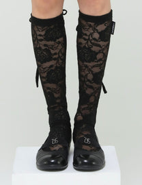 ROSE LACE LONG SOCKS