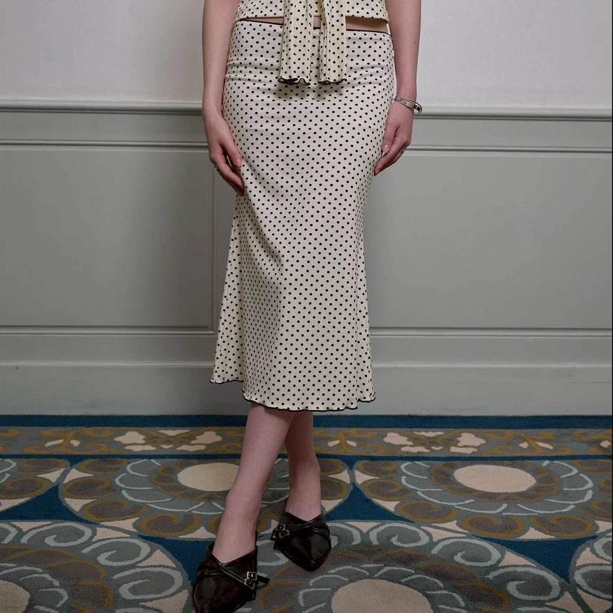 Polly Midi Skirt (White)