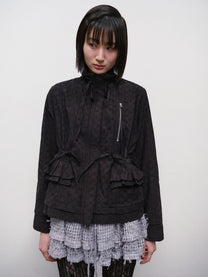 String Trimmed Lace Jacket