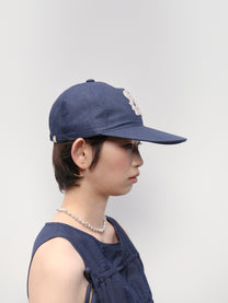 Patched Wide Brim Cap